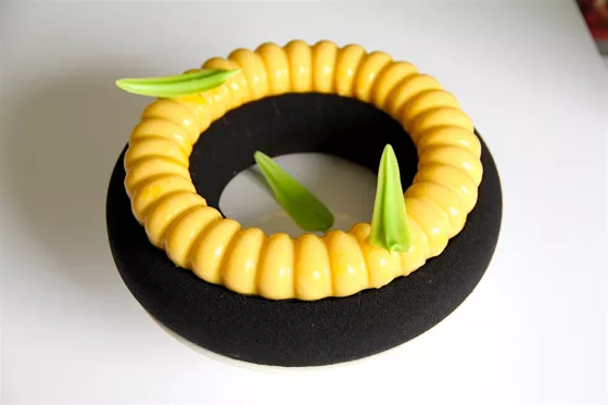 Inaya and mango entremets by Mark Tilling